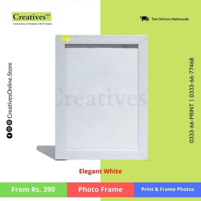 Photo Frame - Elegant White