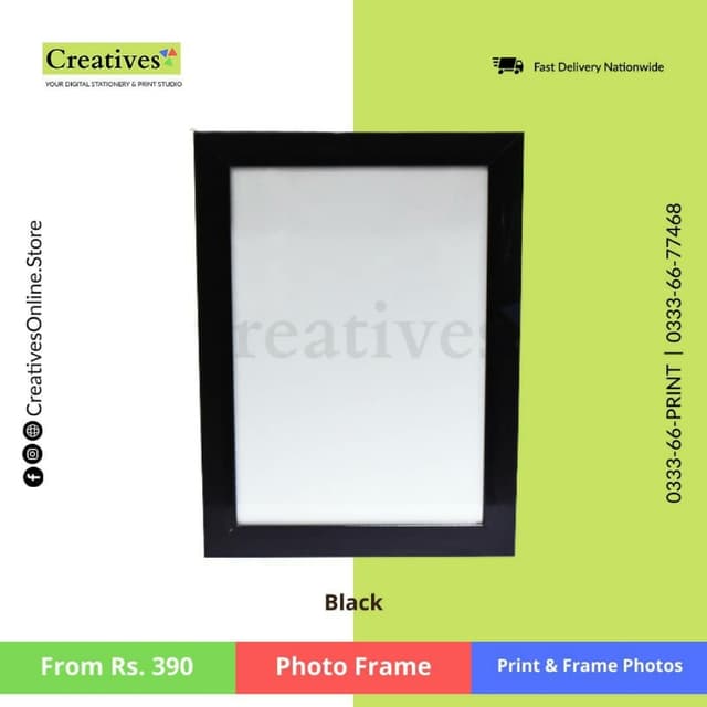 Photo Frame - Bold Black