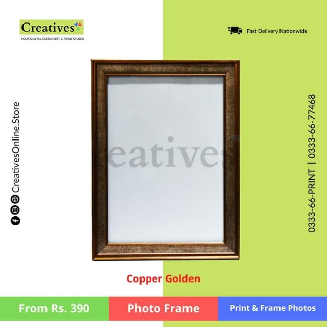 Photo Frame - Copper Gold