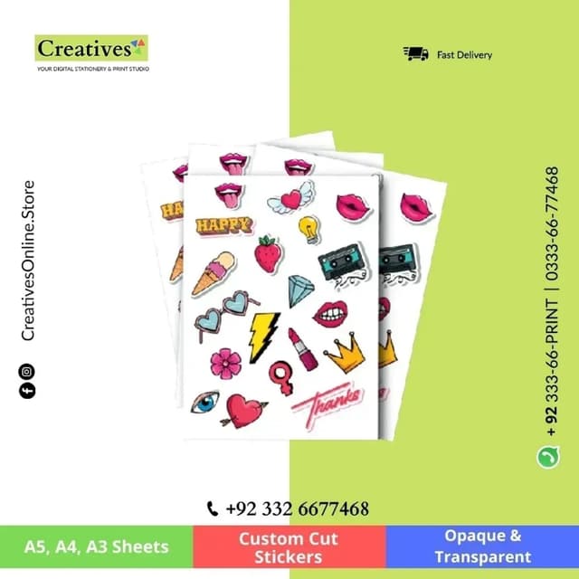 Custom Cut Stickers