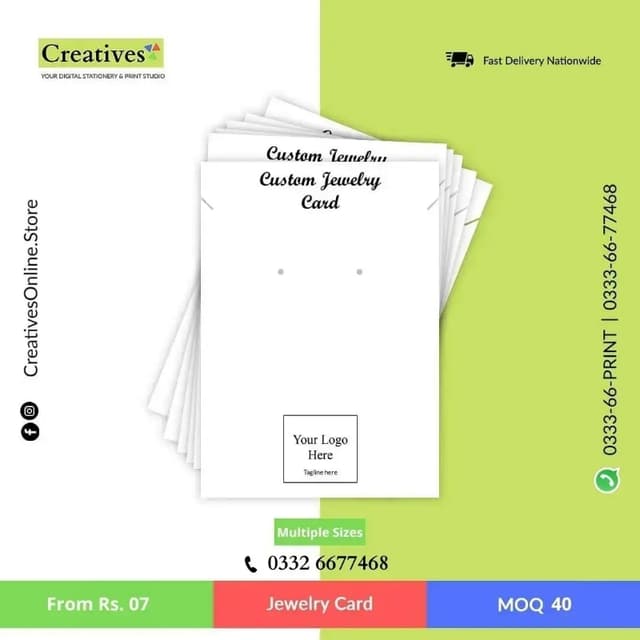 Jewellery Cards